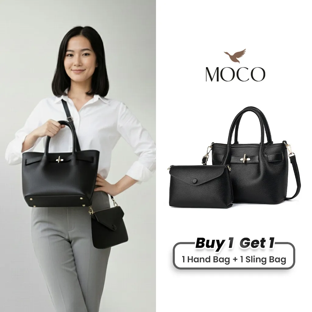 MOCO OFFICIAL - Harley Fashion Bag Tas Bahu Wanita Tote Bag Kulit Kerja Kuliah Sekolah Terbaru Korean Style 7166