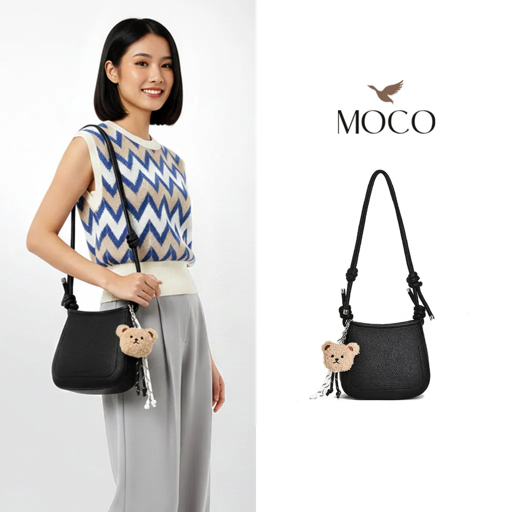 MOCO OFFICIAL - Tiana Bag Fashion Tas Wanita Gaya Korea Tas Sling Bag Selempang Hand Bag Tas Tangan Lucu Trendy Free Gantungan 223