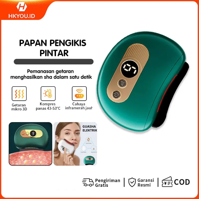 Alat Kecantikan Kerokan Elektrik Multifungsi GuaSha/Kecantikan/Pemahatan Wajah Alat Pijat Tubuh Kerokan Wajah Alat Pijat Wajah Pemijat Elektrik