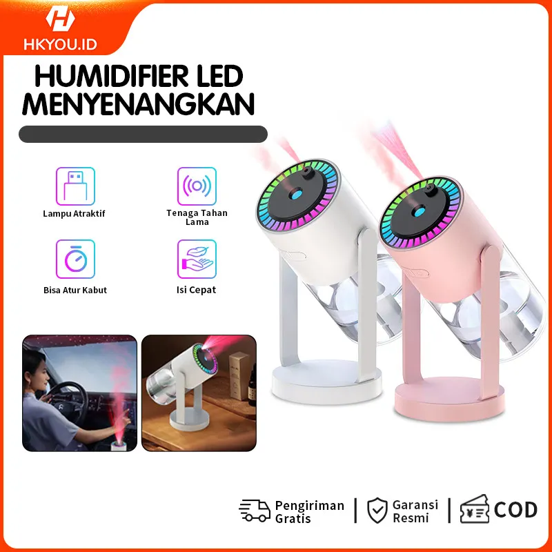 280ml pelembab udara proyeksi langit berbintang yang dapat diputar pelembab udara kabut USB pelembab udara mobil mini dengan lampu atmosfer mesin aromaterapi listrik USB