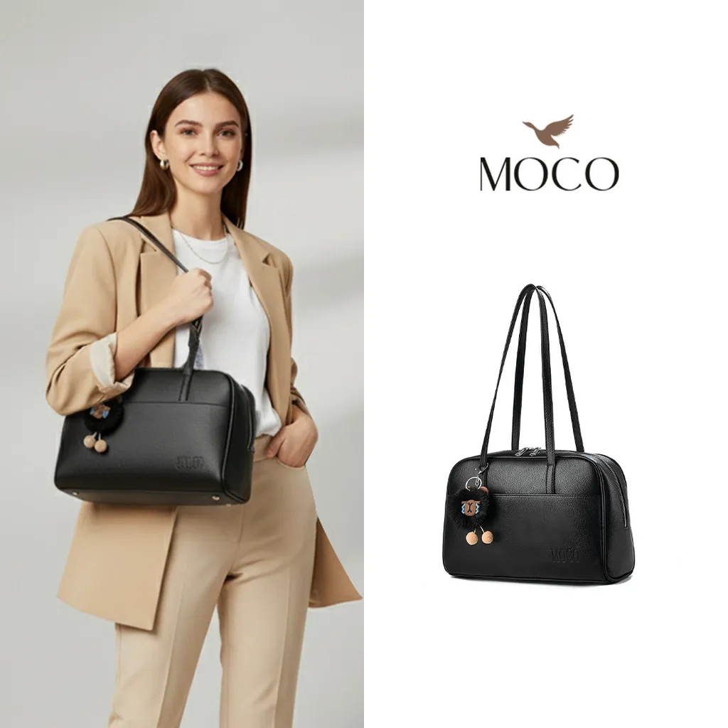 MOCO OFFICIAL - Aurum Bag Fashion Tas Wanita Shoulder Bag Bahan Kulit Style Formal Elegan Simpel FREE Bag Charm 2812