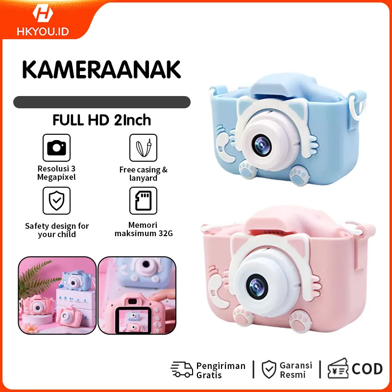 Mainan Kamera Anak Yang Bisa Mengambil Gambar Memiliki Resolusi Tinggi Bisa Merekam Video Hadiah Ulang Tahun Untuk Anak-Anak