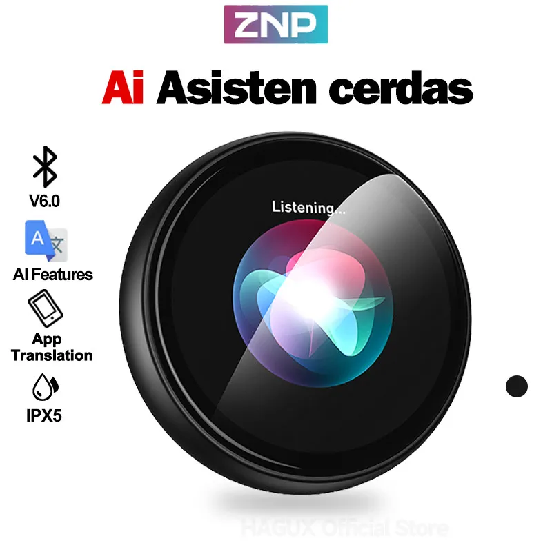 ZNP Z01 AI Dialogue Percakapan Perangkat Pendamping AI 60 Bahasa Terjemahan Instan, Asisten Cerdas AI Bluetooth Offline