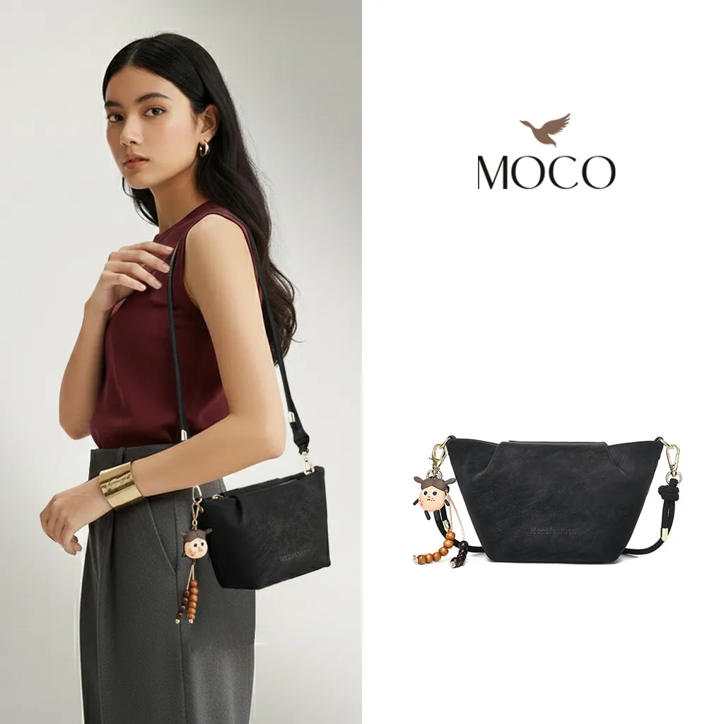 MOCO OFFICIAL - Camira Bag Fashion Tas Wanita Gaya Korea Tas Sling Bag Selempang Lucu Trendy Free Gantungan Boneka Aksen Puppy Lucu 9515