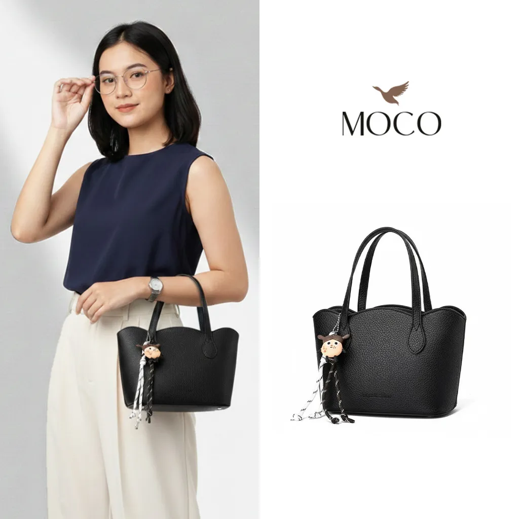 MOCO OFFICIAL - Nicole Bag Fashion Tas Selempang Wanita Hand Bag Woman Sling Bag Elegan dengan Bag Charm Keychain Gantungan 8892
