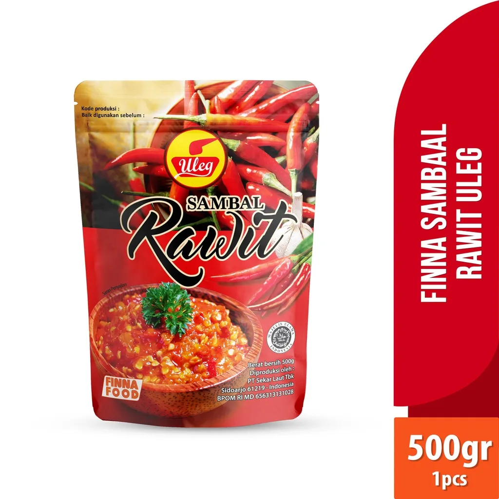 Finna Sambal Uleg Rawit (Pouch/500gr)