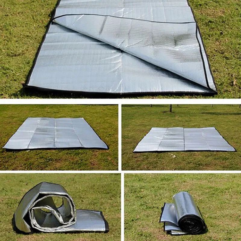 MATRAS CAMPING GUNUNG MATRAS FOIL DOUBLE SIDE UKURAN BESAR 200 X 120CM DUA SISI MATRAS TIKAR CAMPING MATRAS POIL OUTDOOR HIKING