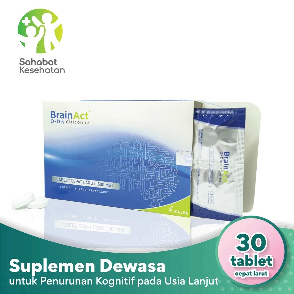 Brainact Odis 500 mg - Suplemen Nutrisi Saraf Otak