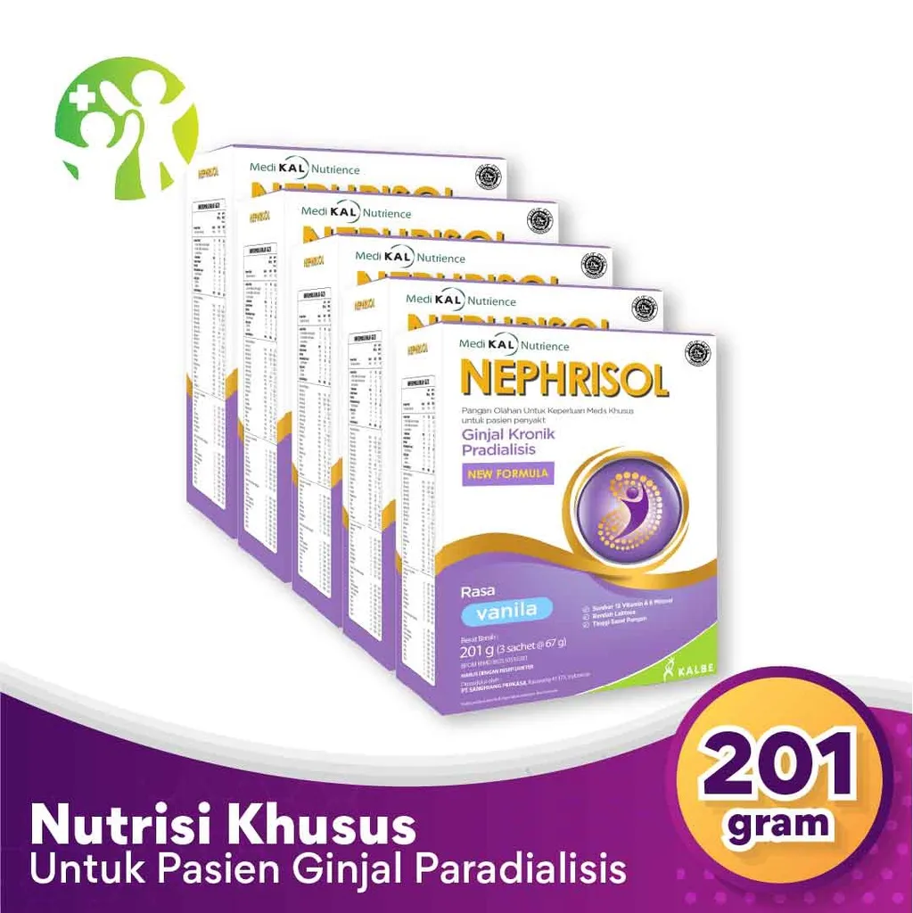 Bundle 5 Box Nephrisol - Nutrisi Rendah Protein Pasien Gagal Ginjal