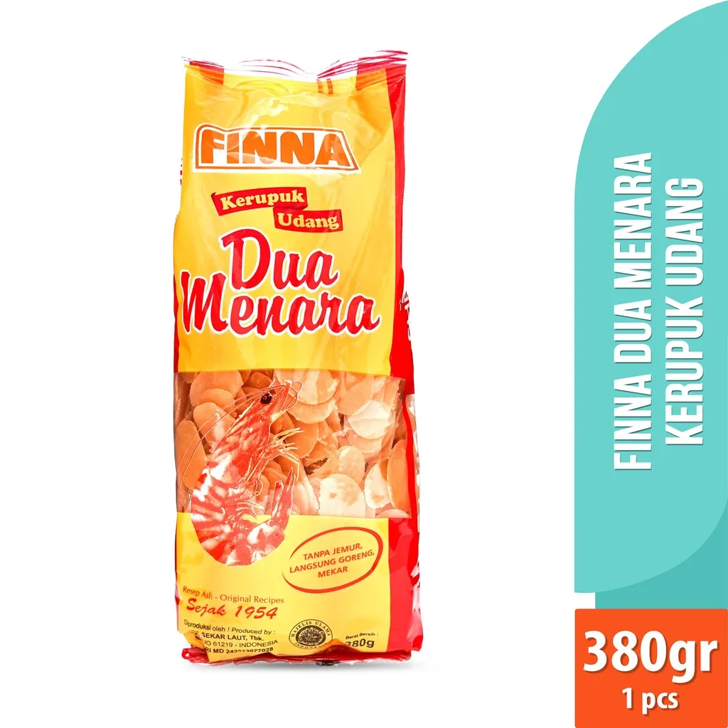 Finna Dua Menara Kerupuk Udang 380gr