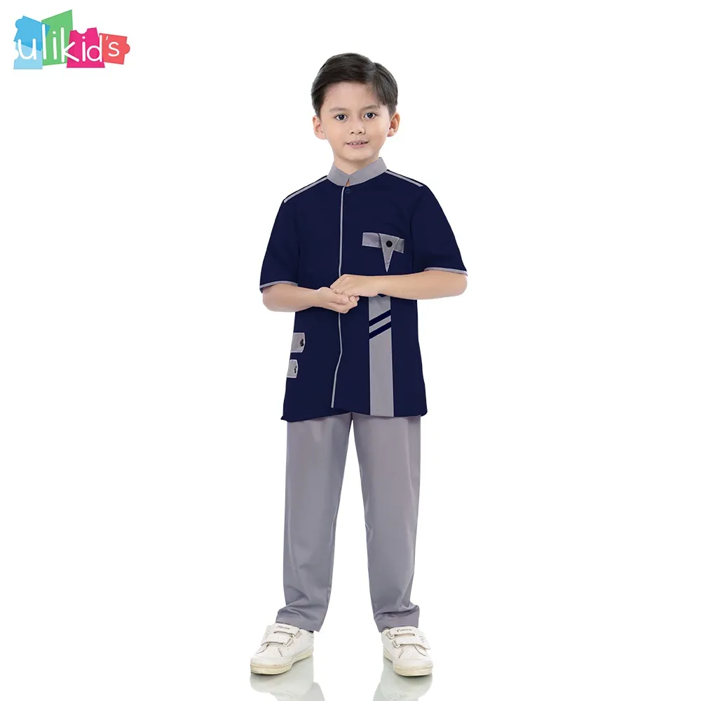 Ulikids Setelan Baju Koko Anak Laki Laki Model Yazan Bahan Katun Toyobo Premium (COD) (PROMO)