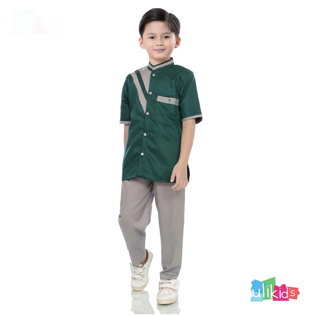 Ulikids Setelan Baju Koko Anak Hafiz Usia 3-12 Tahun Katun Toyobo Termuran dan Terlaris