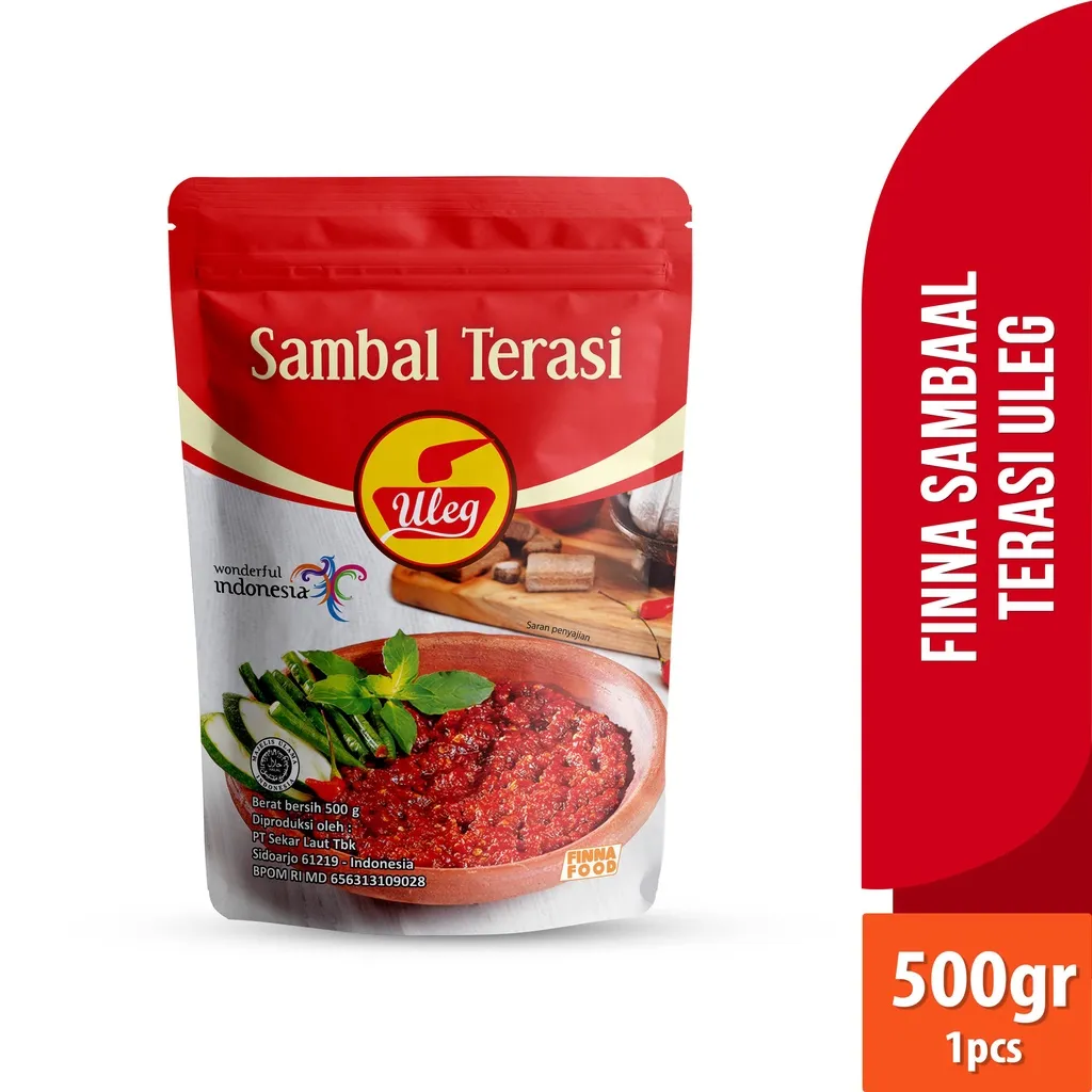 Finna Sambal Uleg Terasi  (Pouch/500gr)