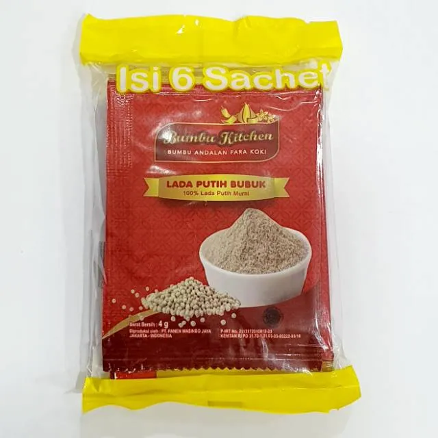 Bumbu Kitchen Lada Putih isi 6 Sachet x 4 Gram