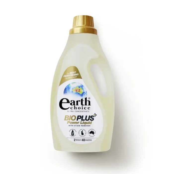 Earth Choice Concentrate Bio Plus Power Liquid With Stain Remover 2Lt