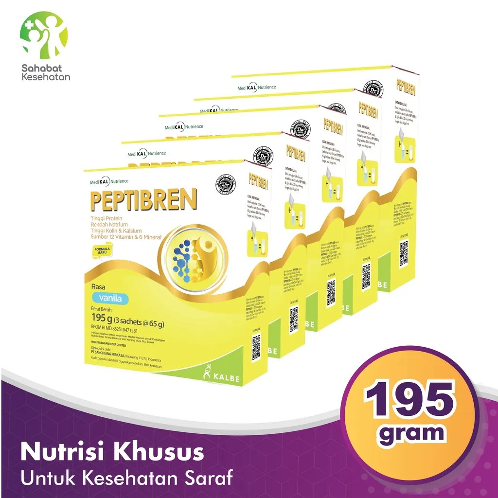 Bundle 5 Box Peptibren - Nutrisi Kesehatan Saraf