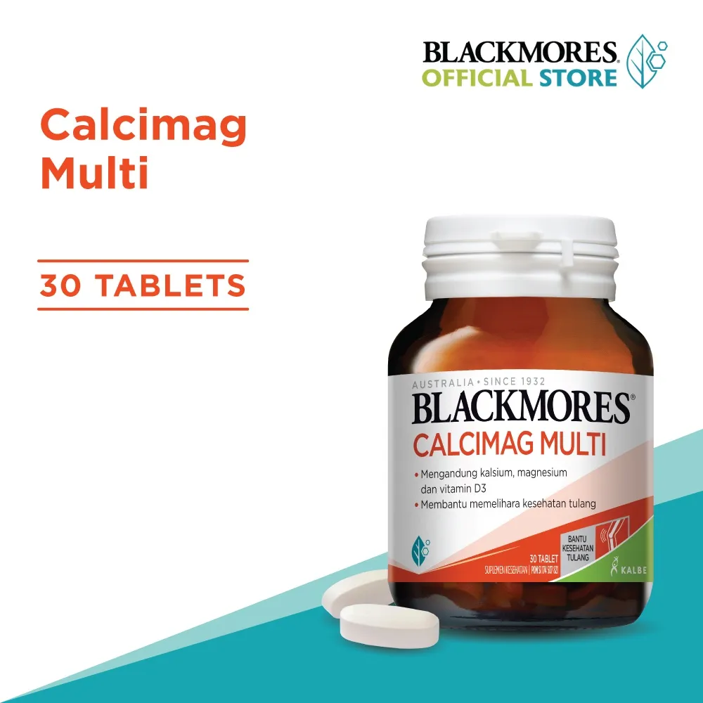 Blackmores Calcimag Multi 2 Tablet Sehari Isi 30 Tablet (Bantu Jaga Kesehatan Tulang) BPOM
