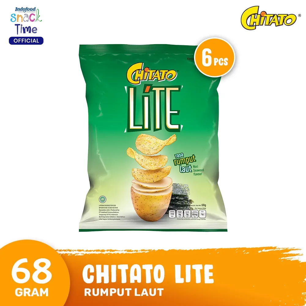Chitato Lite Rumput Laut 65 Gr - 6 Pcs
