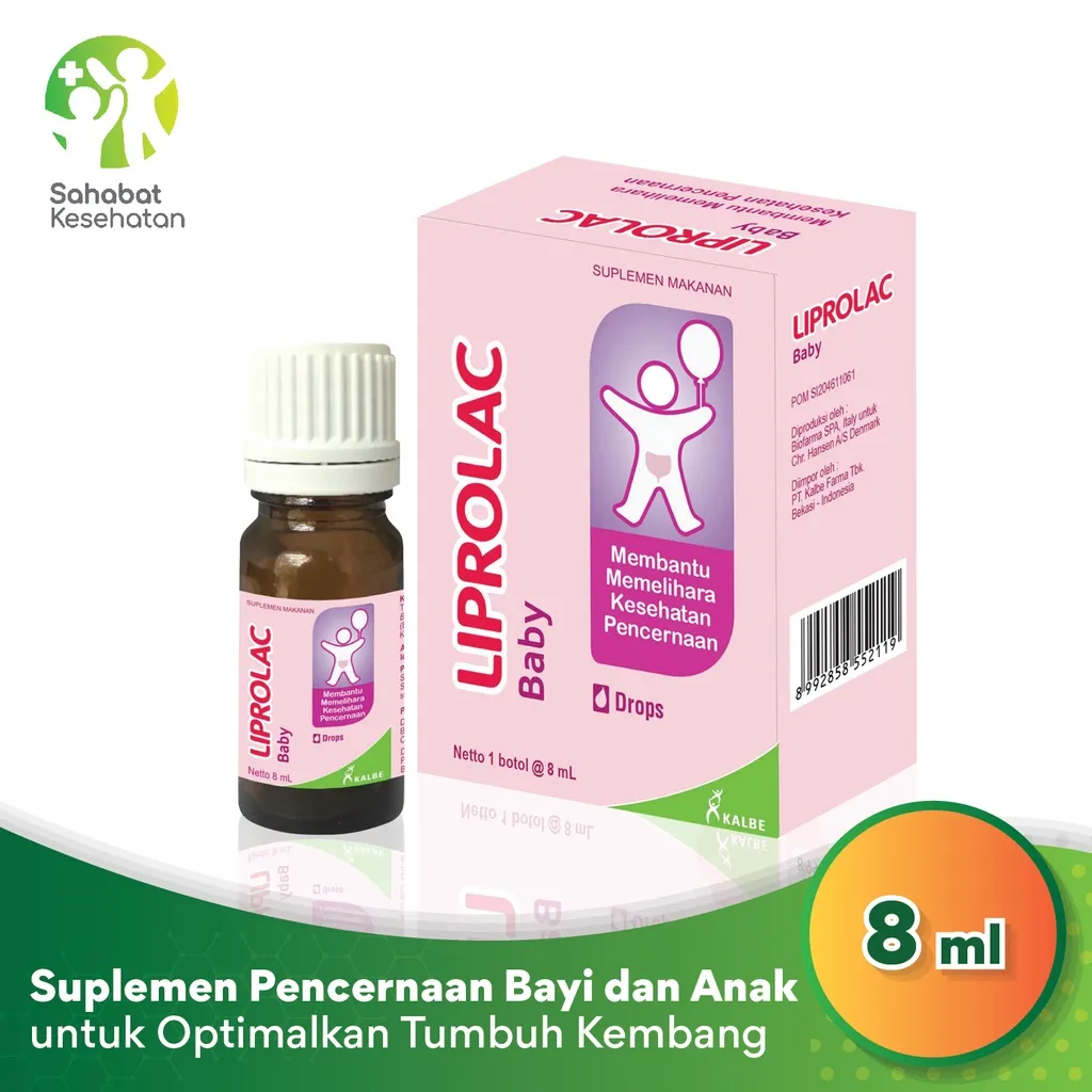 Liprolac Baby - Suplemen Prebiotik dan Probiotik Tetes untuk Anak
