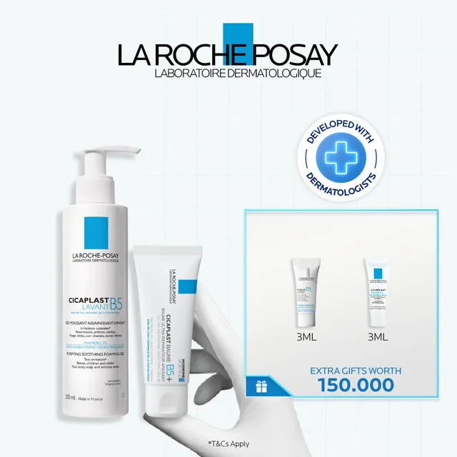 La Roche Posay Cicaplast Repair Skin Barrier Basic Set - Cicaplast Baume 40ml & Lavant 200ml