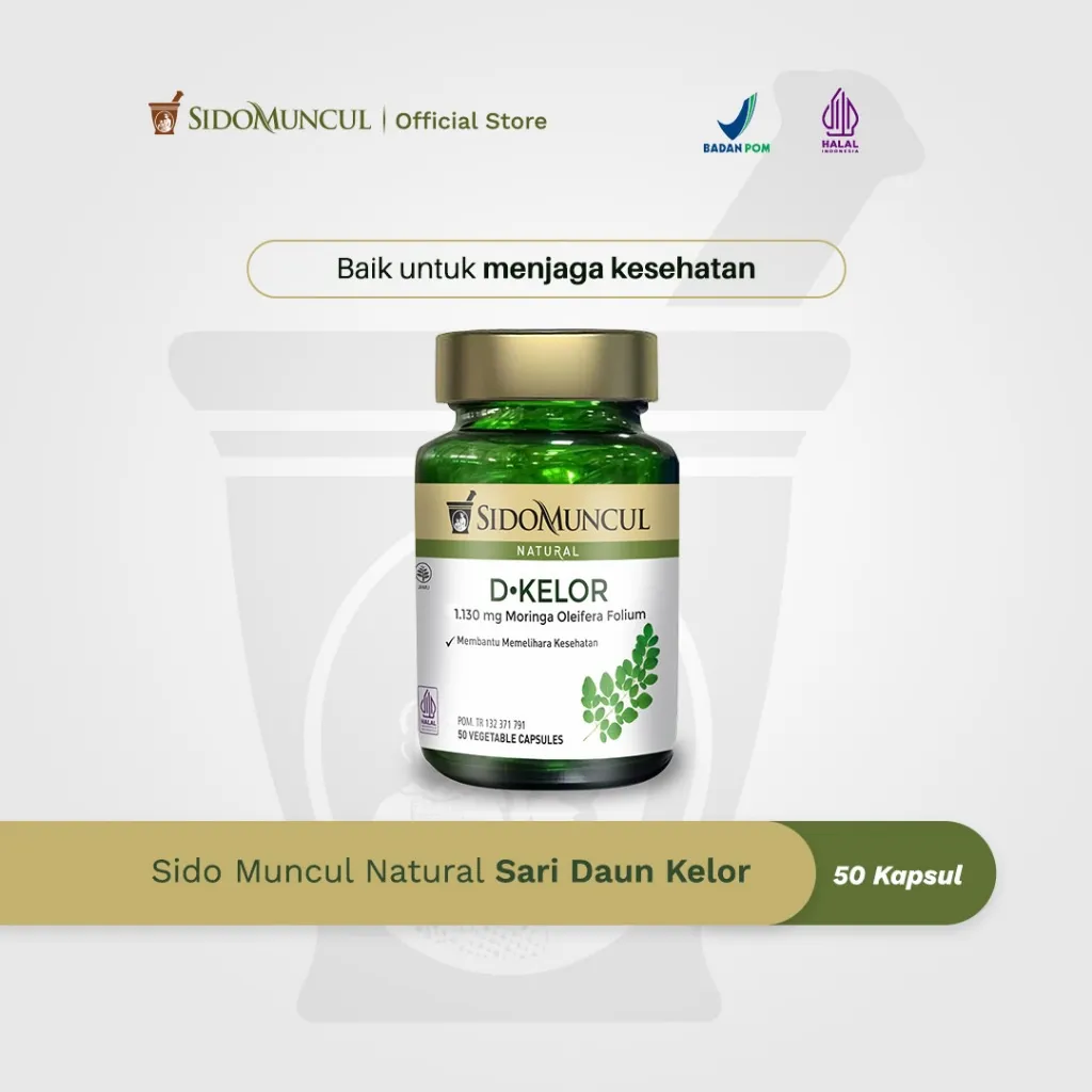 Sido Muncul Natural Sari Daun Kelor 50’k - Baik untuk Membantu Memelihara Kesehatan
