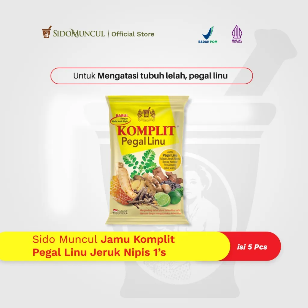 Sido Muncul Jamu Komplit Pegal Linu Jeruk Nipis 20's
