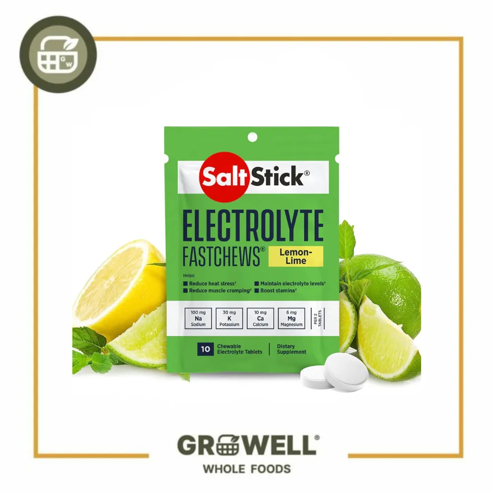SALSTICK ELECTROLYTE FASTCHEW LEMON-LIME 10 PCS