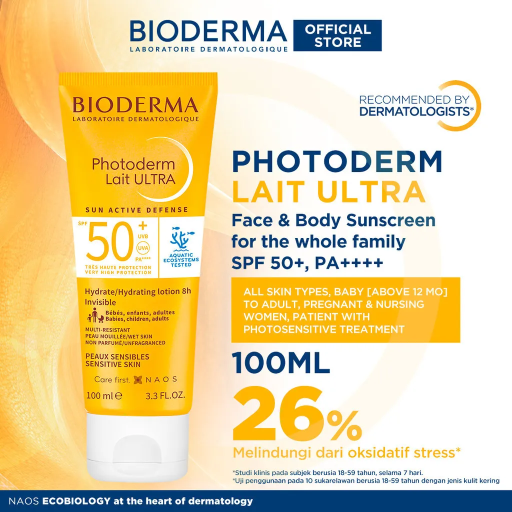 Bioderma Photoderm Lait Ultra SPF 50+ 100 ml - Face & Body Sunscreen