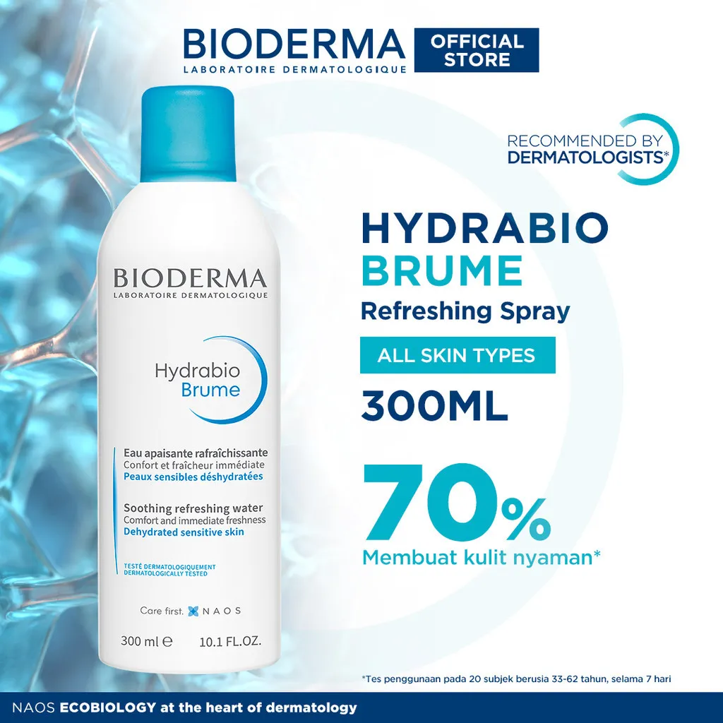 Bioderma Hydrabio Brume 300 ml - Facial Spray untuk Semua Jenis Kulit
