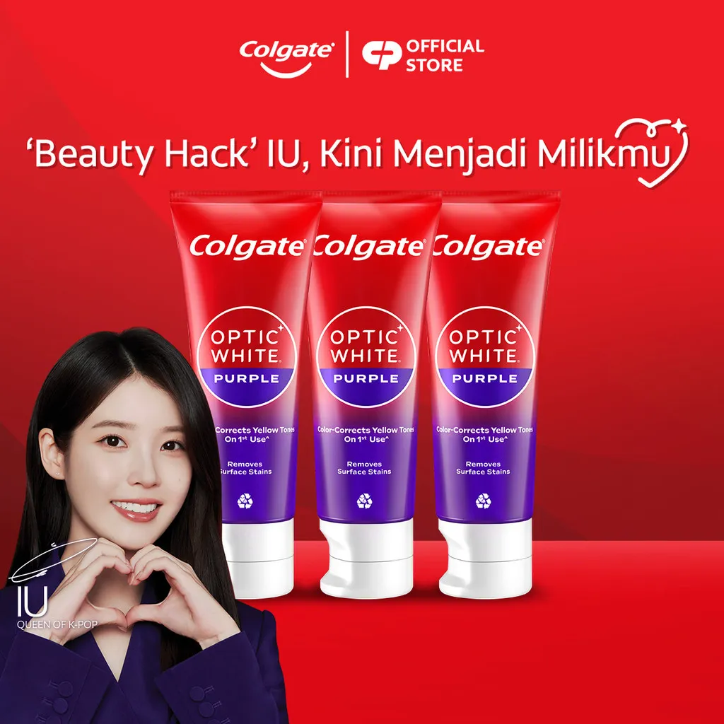 [TRIPLEPACK] Colgate Optic White Purple 100g - Pasta Gigi Pemutih (3pcs)
