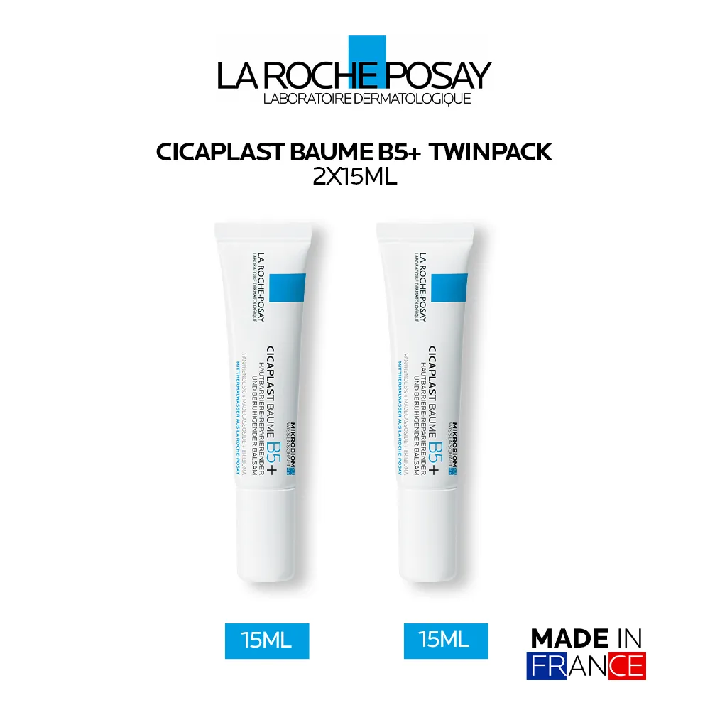La Roche Posay Cicaplast Baume B5+ Soothing Repairing Balm Mini Twinpack