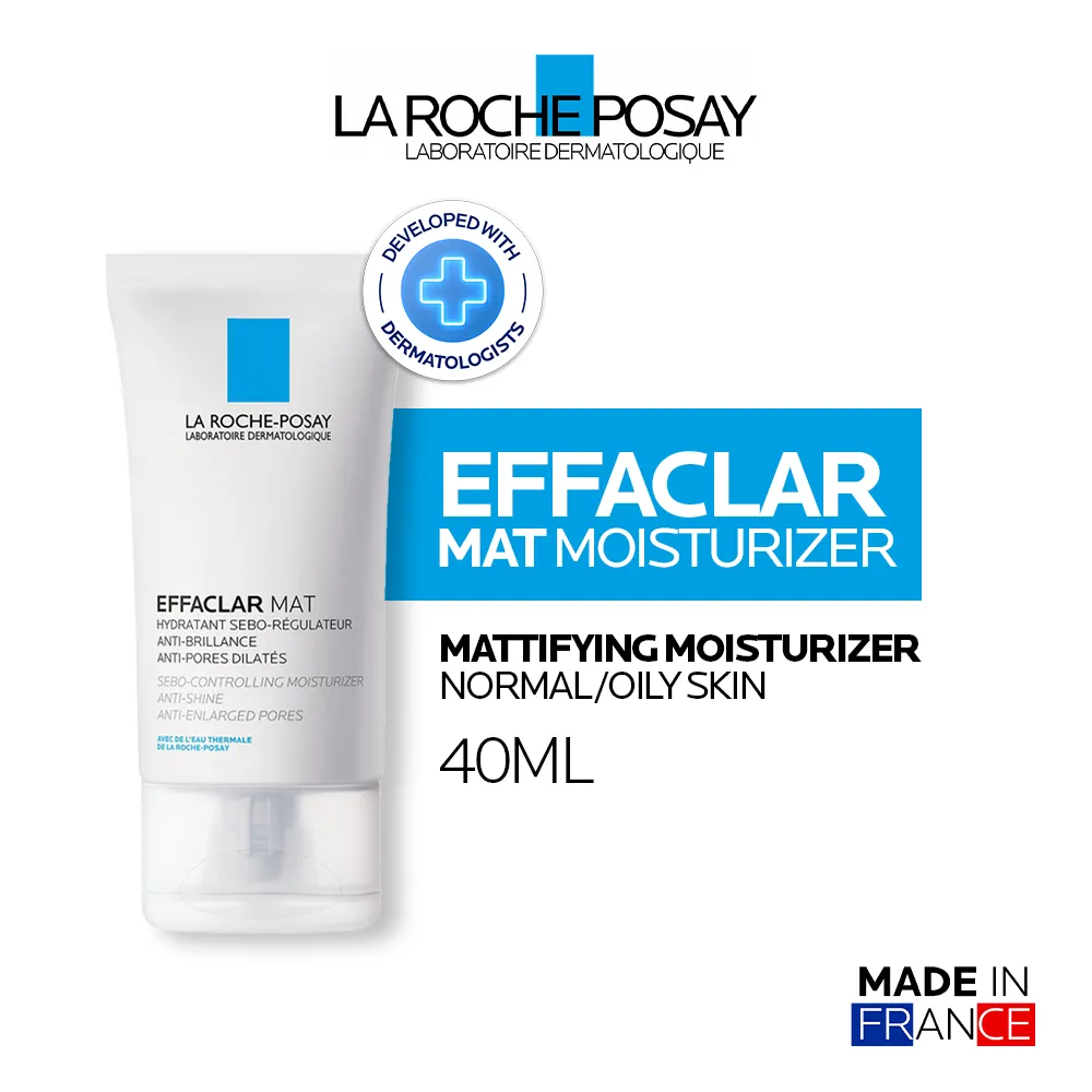 La Roche Posay Effaclar Mat Moisturizer 40ml - Pelembab Wajah Matte Kulit Normal/ Berminyak