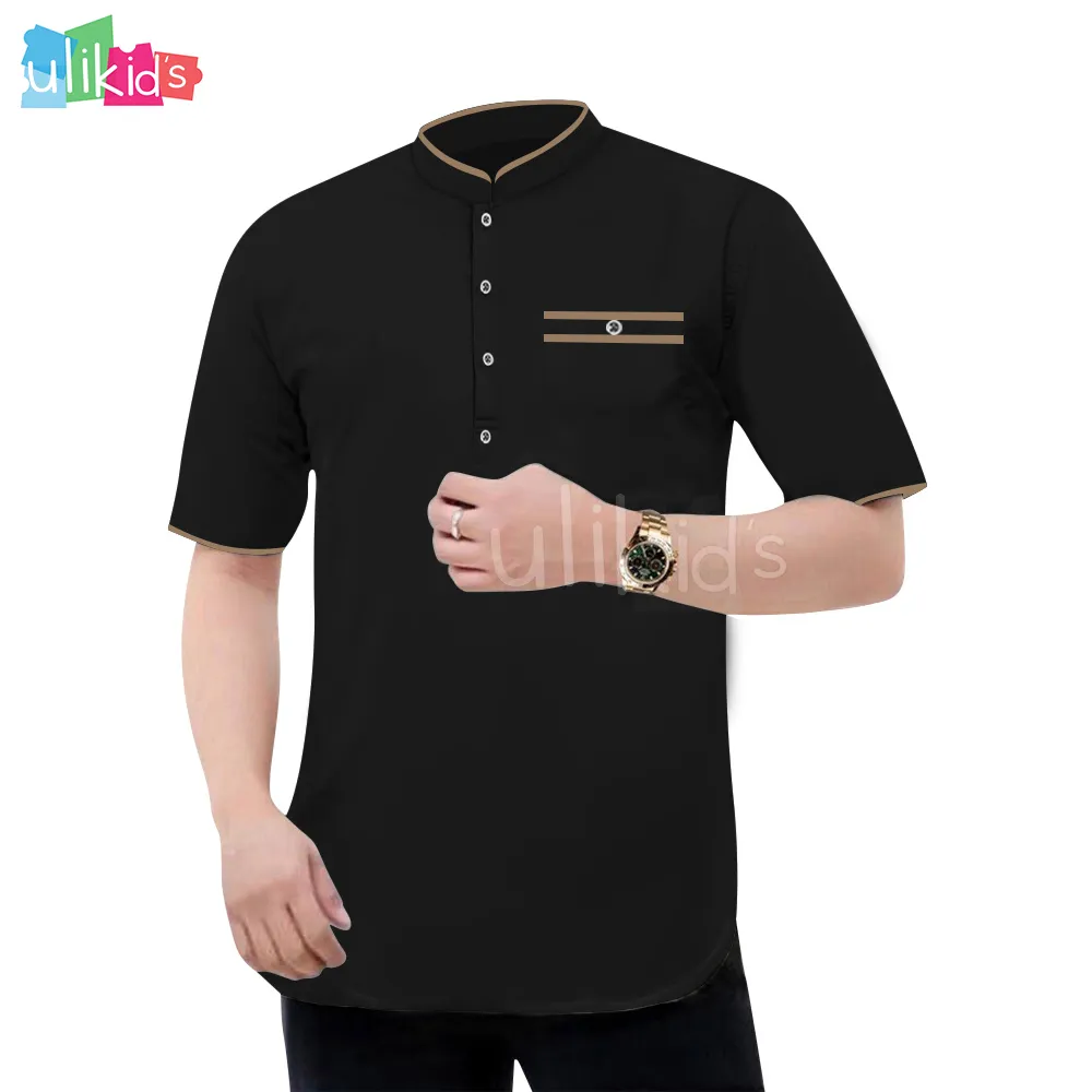 Ulikids Baju Koko Pria Dewasa Lengan Pendek Bahan Toyobo Premium Terbaru Kekinian