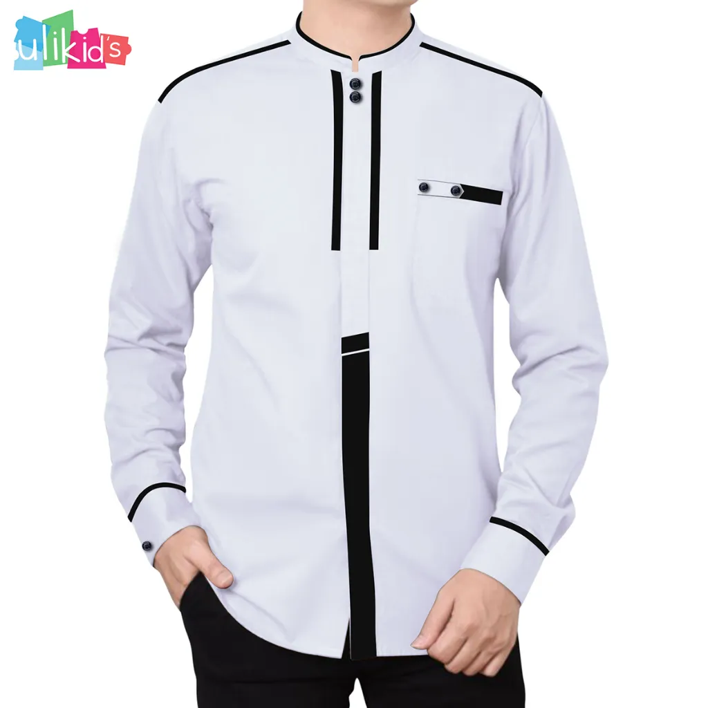 Ulikids Baju Koko Kurta Fashion Muslim Pria Dewasa Kombinasi Bahan Toyobo Premium Terbaru