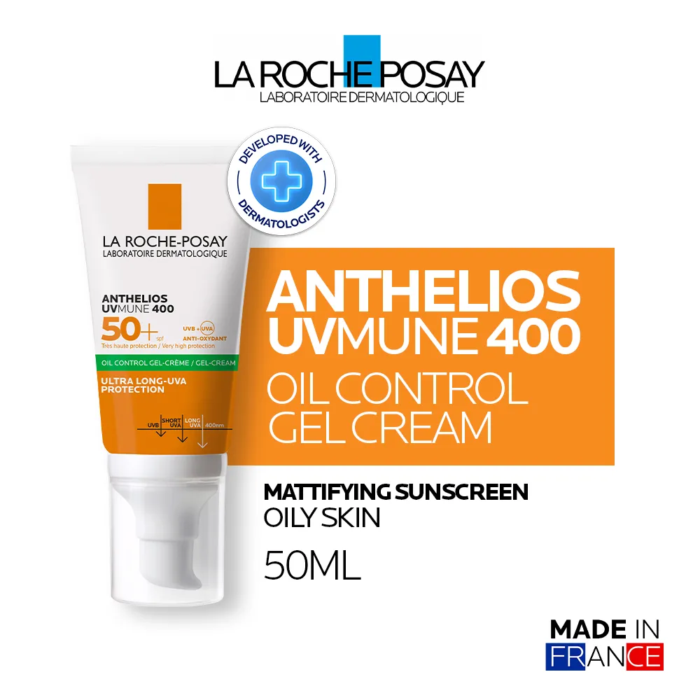 La Roche Posay Anthelios UVMune 400 Gel-Cream SPF50+ PA++++ 50ml - Sunscreen Kulit Jerawat/ Berminyak
