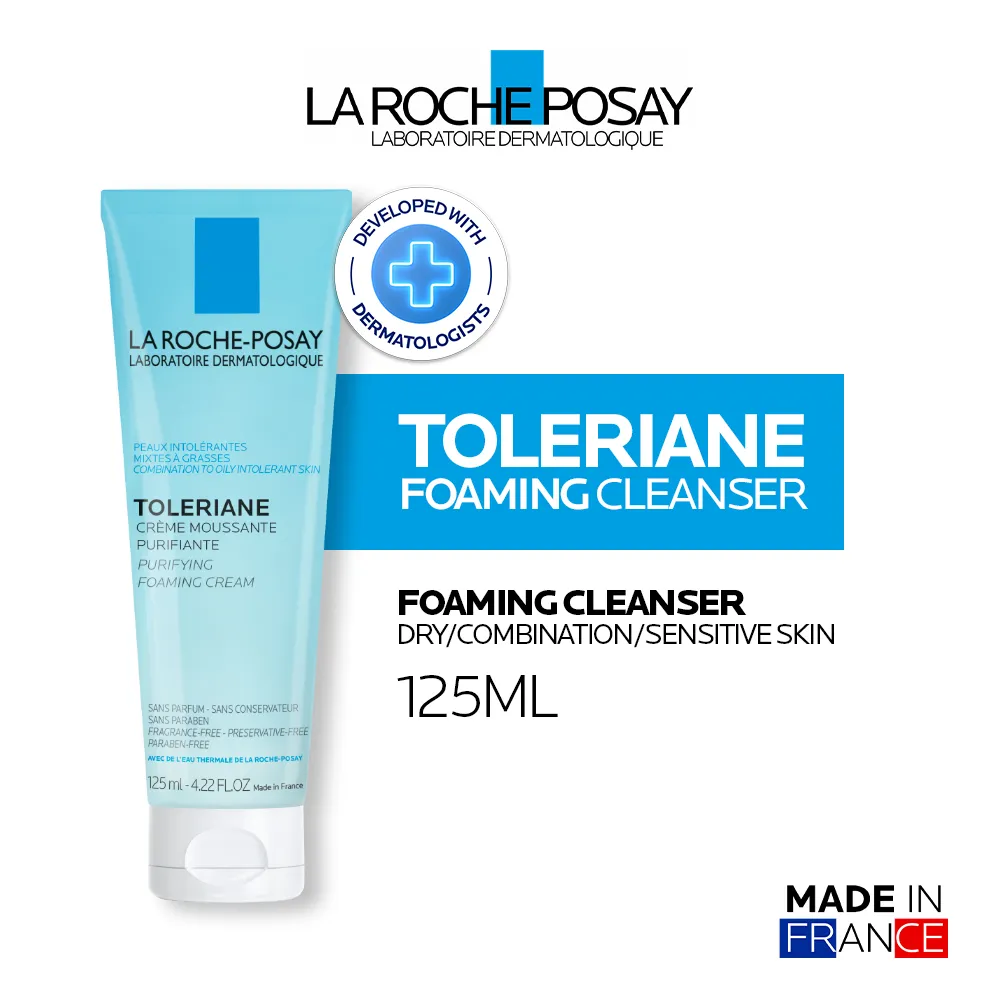 La Roche Posay Toleriane Foaming Cleanser 125ml - Facial Wash Kulit Berminyak/ Kombinasi/ Sensitif