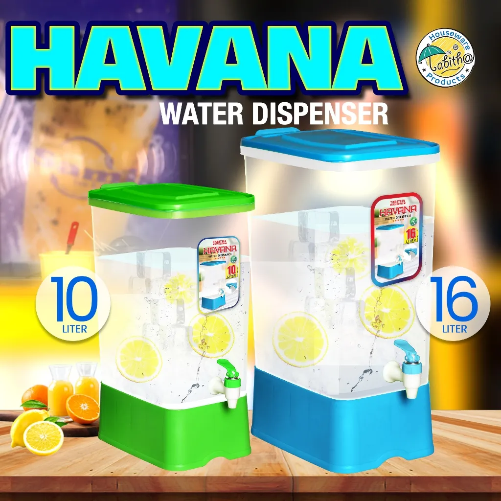 Tabitha Toples Es Buah Toples Dispenser Keran Ice Bucket Tempat Es Teh Kuat Kokoh - Havana & Breeze