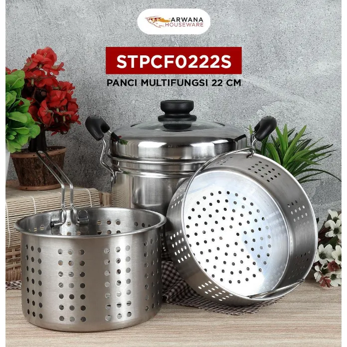 Panci Multi Fungsi STPCF0222S (22cm) - Golden Flying Fish
