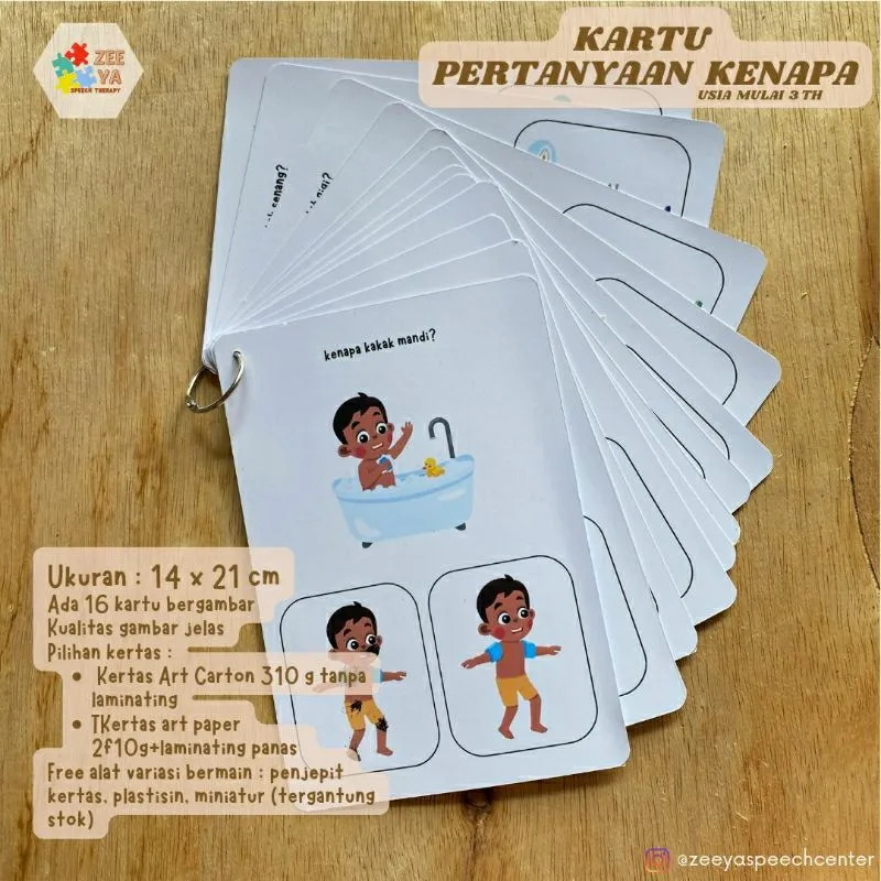 KARTU PERTANYAAN KENAPA ||Terapi wicara