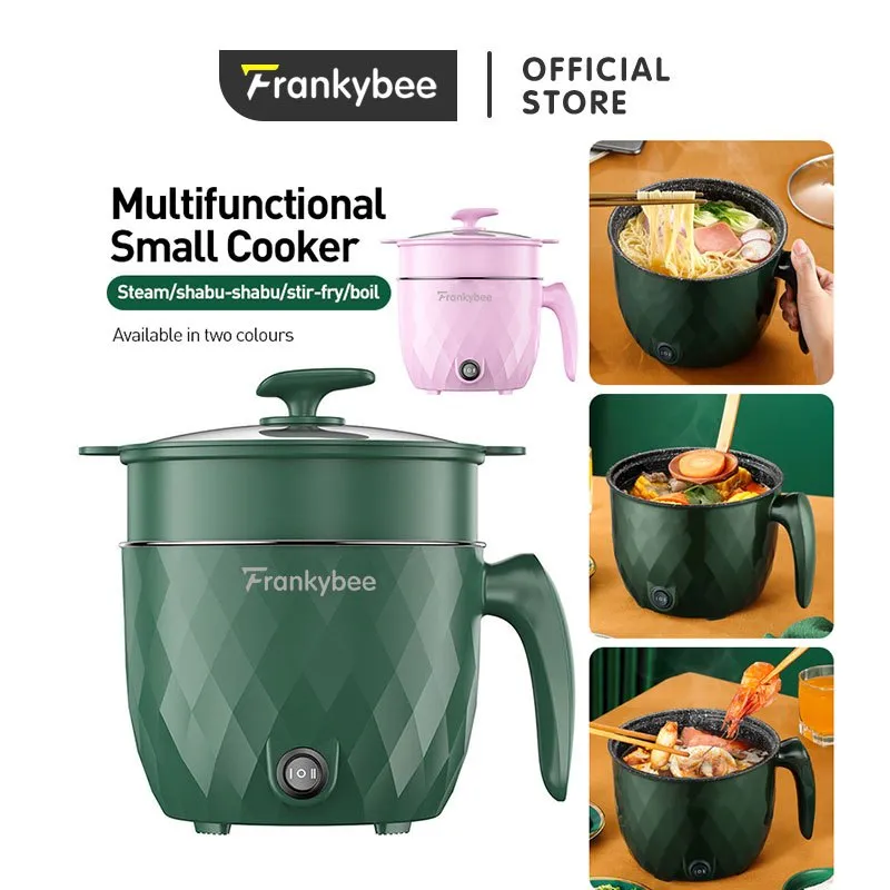 Frankybee 1.8L Multifungsi Panci Kukus Elektrik Panci Listrik Lapisan Keramik
