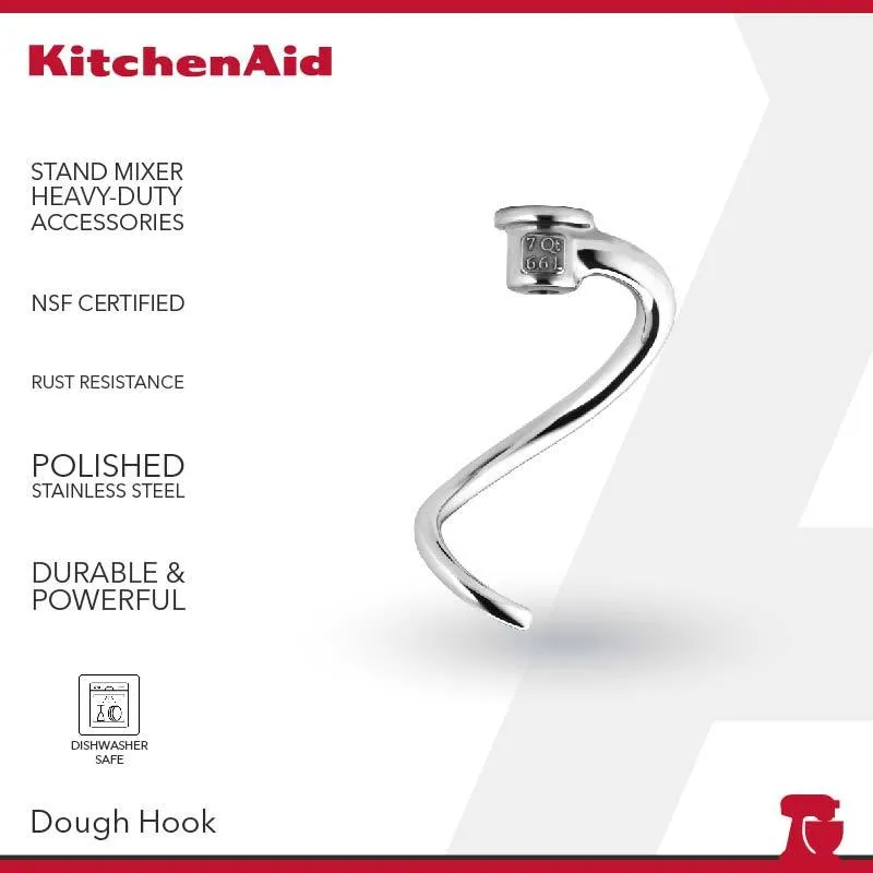 KitchenAid 7 Qt NSF Certified Dough Hook - KSMC7QDH