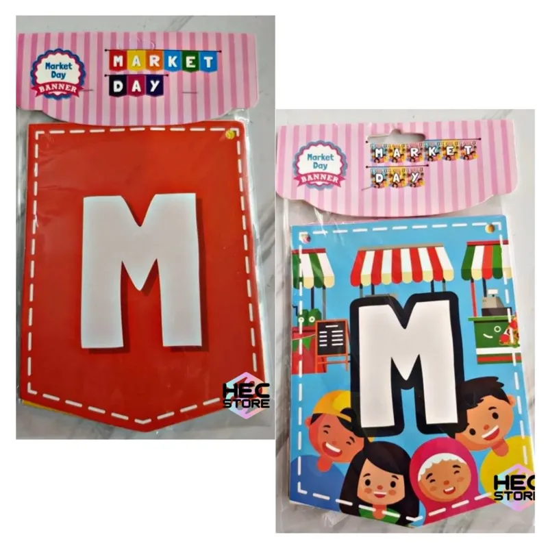 BANNER MARKET DAY | BUNTING FLAG BENDERA JUAL BELI KEGIATAN SEKOLAH SCHOOL EVENT