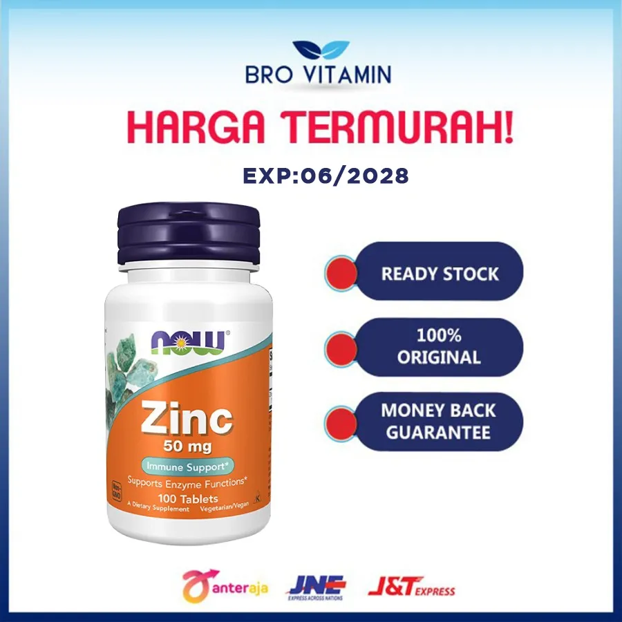 NOW Zinc Gluconate 50mg 100 Tablet