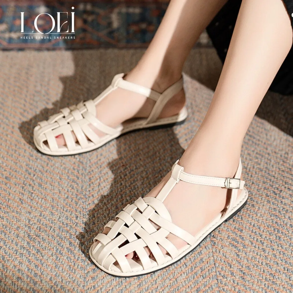 SALE LOEI Xena Sandal Wanita Flatshoes tali murah cewek 3310