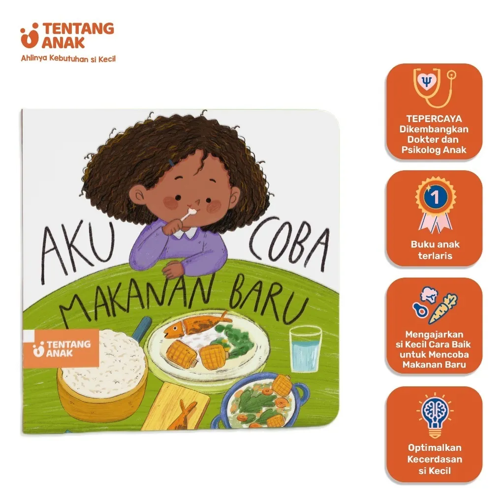GIMMICK - Tentang Anak - Boardbook Aku Coba Makanan Baru