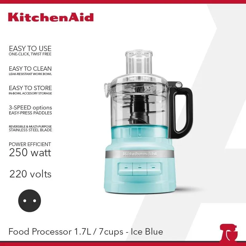 KitchenAid Food Processor 1,7L Ice Blue - 5KFP0719EIC