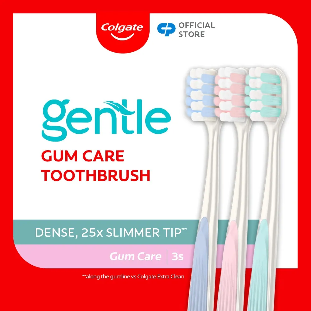 Colgate Gentle Gum Care 3s Toothbrush - Sikat Gigi Isi 3pcs