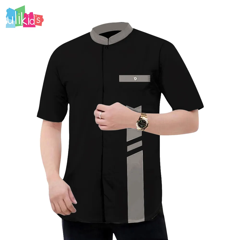 Ulikids Baju Koko Muslim Laki-Laki Pria Dewasa Lengan Pendek Bahan Katun Toyobo Premium Termurah Dan Terlaris 2024