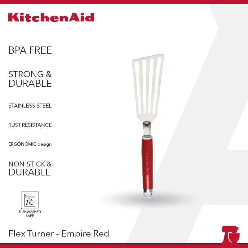 KitchenAid Flex Turner Stainless Steel Empire Red - KAG024OHERE