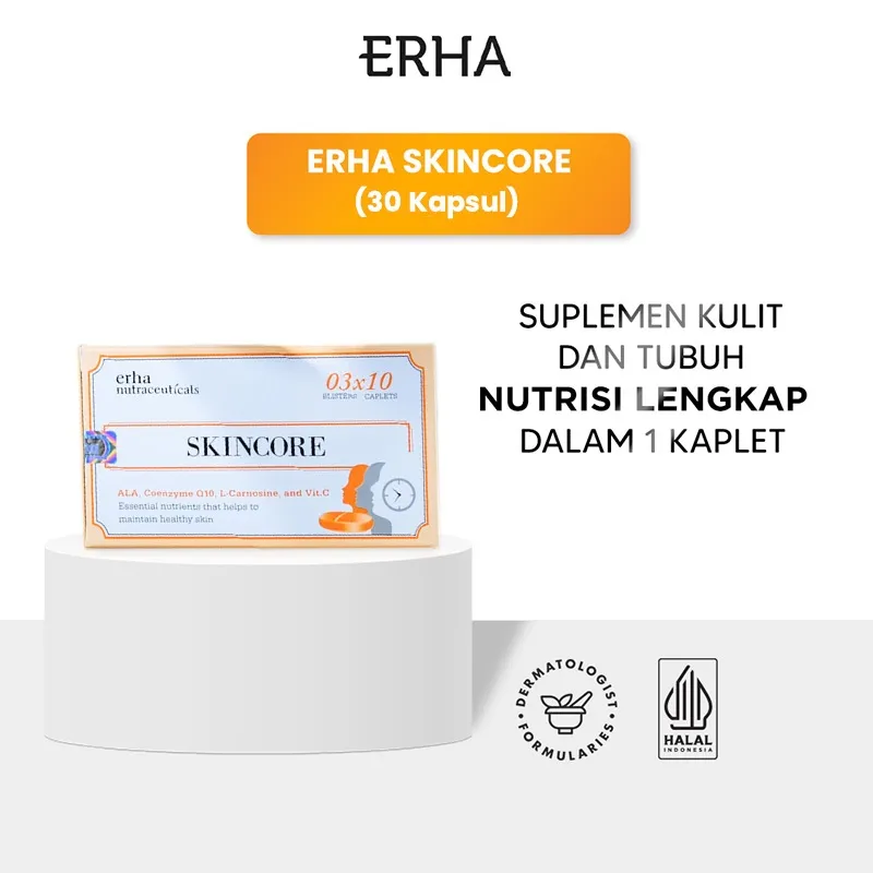 ERHA Skincore 30 Caps - Suplemen Kesehatan Tubuh & Kulit